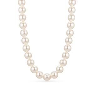 14k 클래식 스와진주 비드 목걸이8mm_붕어장식