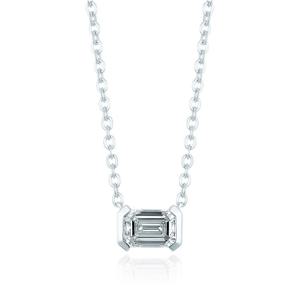 [GB] 랩그로운 다이아몬드 5부 에메랄드컷 14K GOLD 목걸이 LND24015D