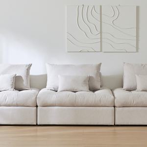 쉬어 카오 클라우드 패브릭 코너형 모듈소파 1인 (1ea)