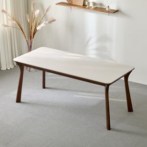 브리에 양면 포세린 세라믹 6인용 원목 식탁 테이블 1800