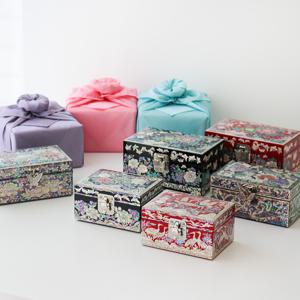 미니자개보석함 나전칠기보석함 외국인선물 미니 자개함 돌답례품 돌반지보관함 전통공예품 기념품