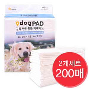 구독 고흡수 강아지 배변패드 200매100매 2개세트
