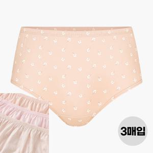 여성면팬티 순면 맥시 삼각 팬티 3매입 세트 엄마 할머니 큰사이즈 선물
