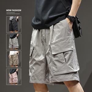 [브리치] 제로투올샵2 / 남성 여름 카고 반바지 카키
