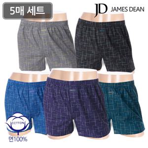 [제임스딘] 남성팬티 T02 트렁크 남자 사각팬티 5종