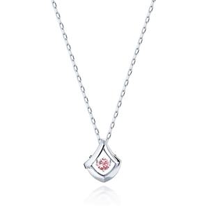 [GB] 핑크 랩그로운 다이아몬드 튜더로즈 페탈 스윙 10K GOLD 목걸이 LNF24009D