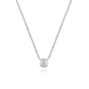 [GB] 랩그로운 다이아 1부 더블 베젤 14K GOLD 목걸이 LNF25009D