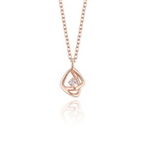 [GB] 더블 레이어 다이아 14K GOLD 목걸이 LNF25038D