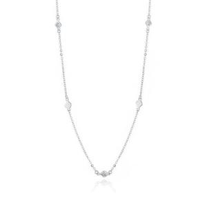 [GB] 블루밍 레이어 다이아 10K GOLD 스테이션 목걸이 LNF25045D