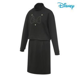 여성 하프넥 리본 자수 원피스 DM3LTO018