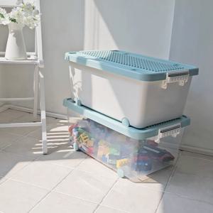 민티아 대용량 장난감정리함 1+1 듀플로 블럭 호환뚜껑 리빙박스