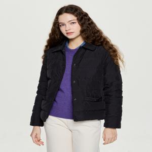 헤지스 여성 [[25FW]] HSJU5D002BK [시즌오프]블랙 리버시블 구스다운 패딩점퍼