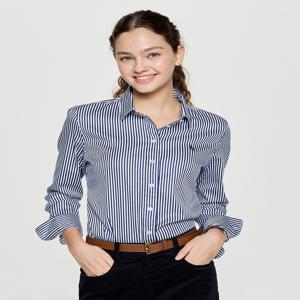 헤지스 여성 [[25FW]] HSSH5DC75N2 [아이코닉] 런던 스트라이프 네이비