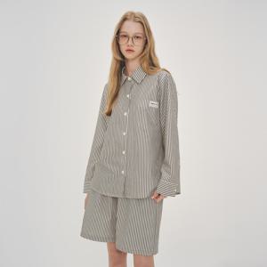 여성 G072 에르나 긴소매+3부팬츠 파자마 세트