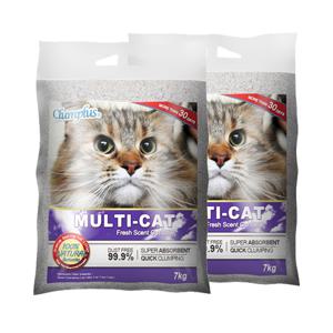 [고양이모래] 클럼플러스 멀티캣 7kg 2포