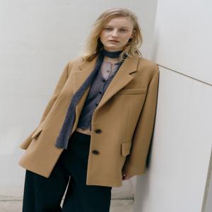 E.B.M[정가299000원]캐시미어 블렌디드 하프 코트EMPAEHJ011