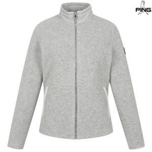 [핑골프][양말드림]여성 우븐 배색 방풍 집업 티셔츠 121D4TF753_MG