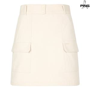 [핑골프][양말드림]여성코듀로이포켓포인트큐롯스커트 121D4PC481_IV