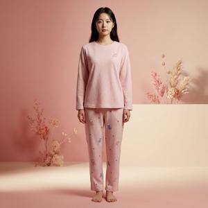 비비안 편하고 따뜻하게 착용가능한 고양이나염 여성 홈웨어하의 EZ1951P