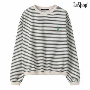 정상가:69,000원 ㅣ 선인장 자수 단가라 기모 맨투맨 티셔츠 (DP4LW009A)