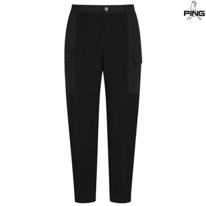 [양말드림]남성 소재 믹스 아웃포켓 조거 팬츠 111D4PT482_BK