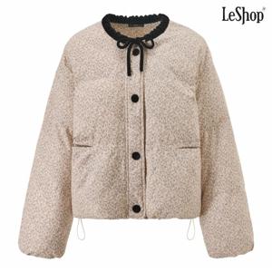 정상가:159,000원 ㅣ 플라워 패턴 스트링 배색 패딩 점퍼 (DP4JJ035A)