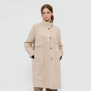 캐리스노트 하이넥 장식 포켓 롱 트렌치코트 CN4SCT201