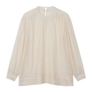 캐리스노트 링클 블루종 블라우스 CN3SBL203