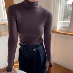 [브리치]  / 1+1 8컬러 핸드워머티 얇은목폴라 손가락고리 목티