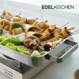 통3중 직사각 전골팬 36*22cm (사틴)