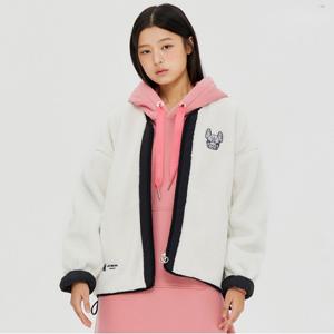 여성) 버블링 브이넥 리버시블 자켓_LW234JP820