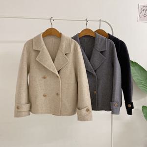 [브리치]  /  핸드메이드  모켄드 울100 더블 골드버튼 자켓(3color)
