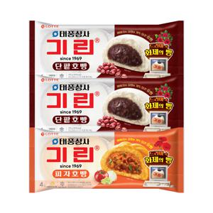 팥호빵(4입)X2봉 + 피자호빵(4입)X1봉 (총12입)