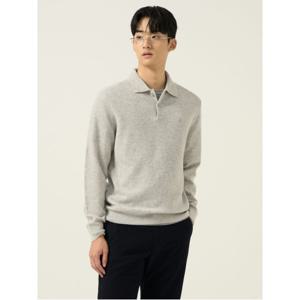 [정가 279,000원] 울 베이직 칼라넥 니트  라이트 그레이 (BC5951C022)