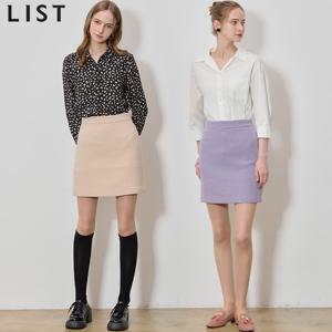 (LIST)] 울 H라인 미니 스커트 (택가격: 178000원)