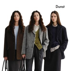 던스트 UNISEX 3 BUTTON BOUCLE WOOL JACKET_UDJA5D124