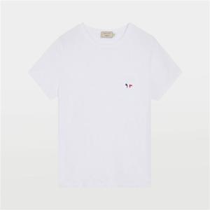 트리컬러 폭스 패치 반팔 티셔츠 FW00107KJ0010 WH