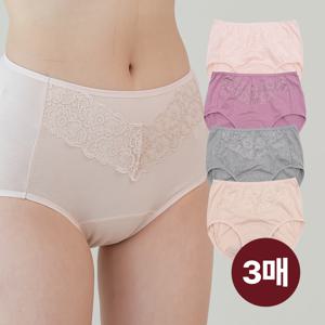 국산 빅사이즈 면 요실금팬티 임산부 노인 방수 위생팬티 3매세트
