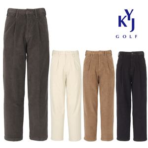 골프] 겨울 원턱 골덴 와이드 스판 남성 코듀로이 팬츠 DOWMSL34