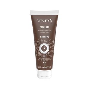바이탈리티 에스프레소 컬러 트리트먼트 케라틴 헤어 컬러링 마스크 200ml - 브라운