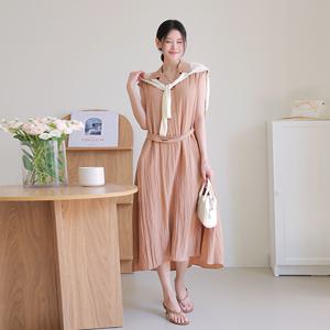 [최초가 89,000원]아르체 캡소매 썸머 원피스+니트 숄