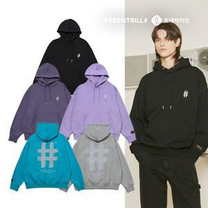 리플랙티브 해시태그 오버핏 후드티 BA233HM002