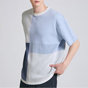 컬러블록 반팔 니트 (SPKWC37M11-T)