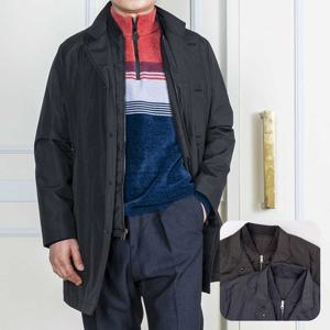 [하프클럽] 겨울 남성 조끼패딩 원트임 트렌치 반코트