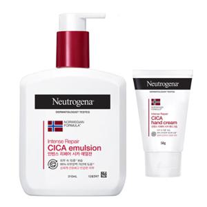 [롯데백화점][신세기유통](뉴트로지나) 인텐스 리페어 시카 에멀젼+핸드크림+리스테린 250ml