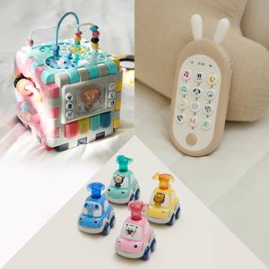 [★CJ 단독구성★]국민육아템 6in1 변신큐브+아기 핸드폰+푸시 자동차세트
