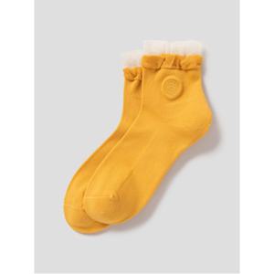 ACC 여성 셔링 미들삭스 - 옐로우 BE58KTA11E