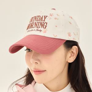 여성골프모자 썬데이 자수 투톤 볼캡