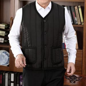 남성 겨울 기모조끼 남자 방한 보온 발열 브이넥 정장 베스트 패딩 조끼