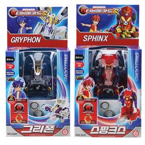 터닝메카드 갓 그리폰 스핑크스 2종 세트 그리핑크스 자동차 변신 로봇 장난감